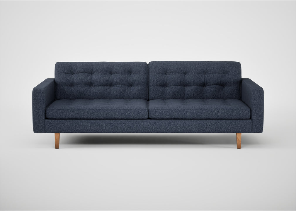 Hepburn 4 Seater Sofa Loop Boucle Navy / Natural