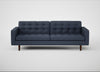 Hepburn 4 Seater Sofa Loop Boucle Navy / Walnut