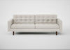 Hepburn 4 Seater Sofa Loop Boucle Polar / Walnut
