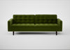 Hepburn 4 Seater Sofa Nobilis Velvet Leaf / Wenge Black
