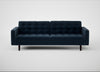 Hepburn 4 Seater Sofa Nobilis Velvet Night / Wenge Black
