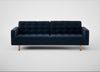 Hepburn 4 Seater Sofa Nobilis Velvet Night / Natural