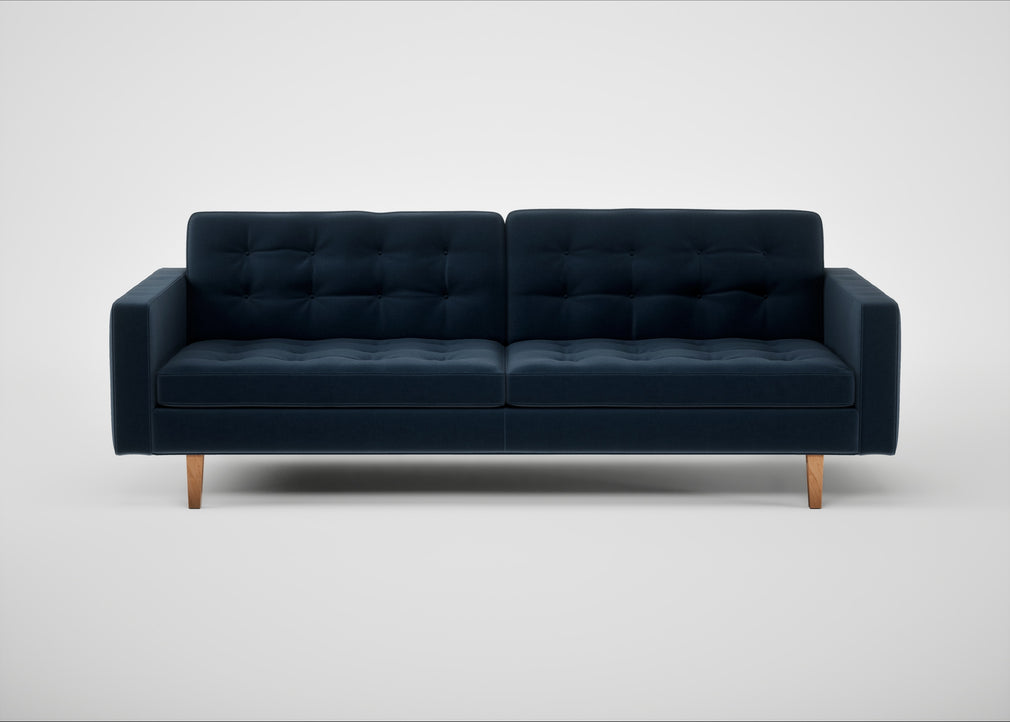 Hepburn 4 Seater Sofa Nobilis Velvet Night / Natural