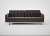 Hepburn 4 Seater Sofa Nobilis Velvet Sable / Natural