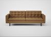 Hepburn 4 Seater Sofa Siena Cotton Clay / Walnut