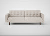 Hepburn 4 Seater Sofa Siena Cotton Natural / Walnut