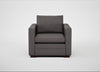 Palermo Armchair Loop Boucle Granite / Walnut