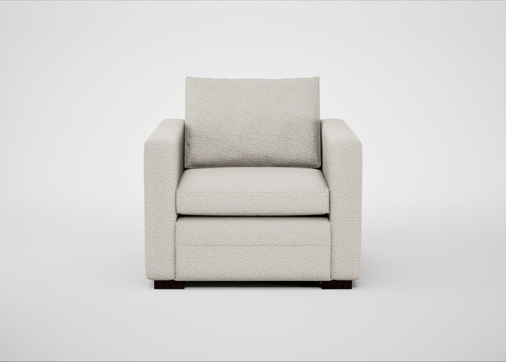 Palermo Armchair Loop Boucle Polar / Black