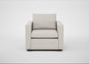 Palermo Armchair Loop Boucle Polar / Walnut and Brass