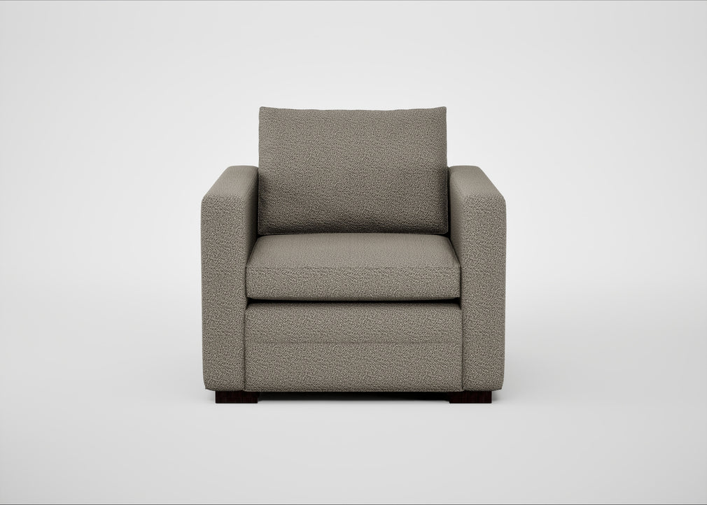 Palermo Armchair Loop Boucle Taupe / Black