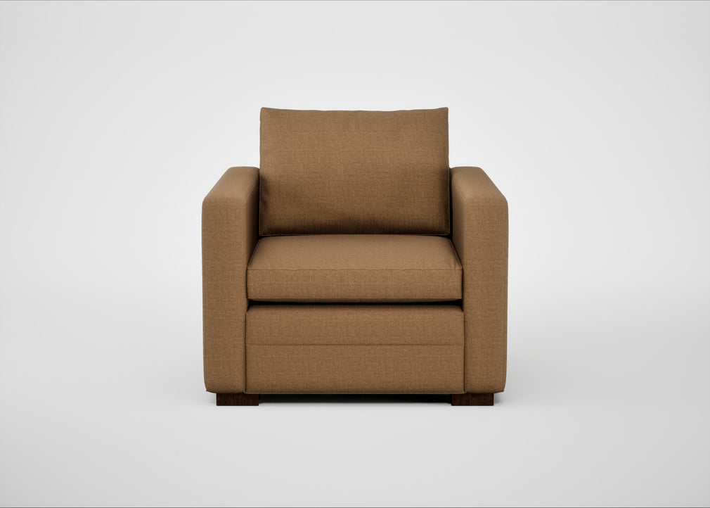 Palermo Armchair Siena Cotton Clay / Walnut