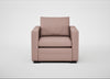 Palermo Armchair Siena Cotton Dusky Pink / Black