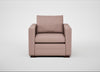 Palermo Armchair Siena Cotton Dusky Pink / Walnut