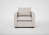 Palermo Armchair Siena Cotton Natural / Walnut and Brass