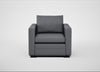 Palermo Armchair Siena Cotton Shale Grey / Black