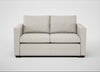 Palermo 2 Seater Sofa Loop Boucle Polar / Walnut and Brass