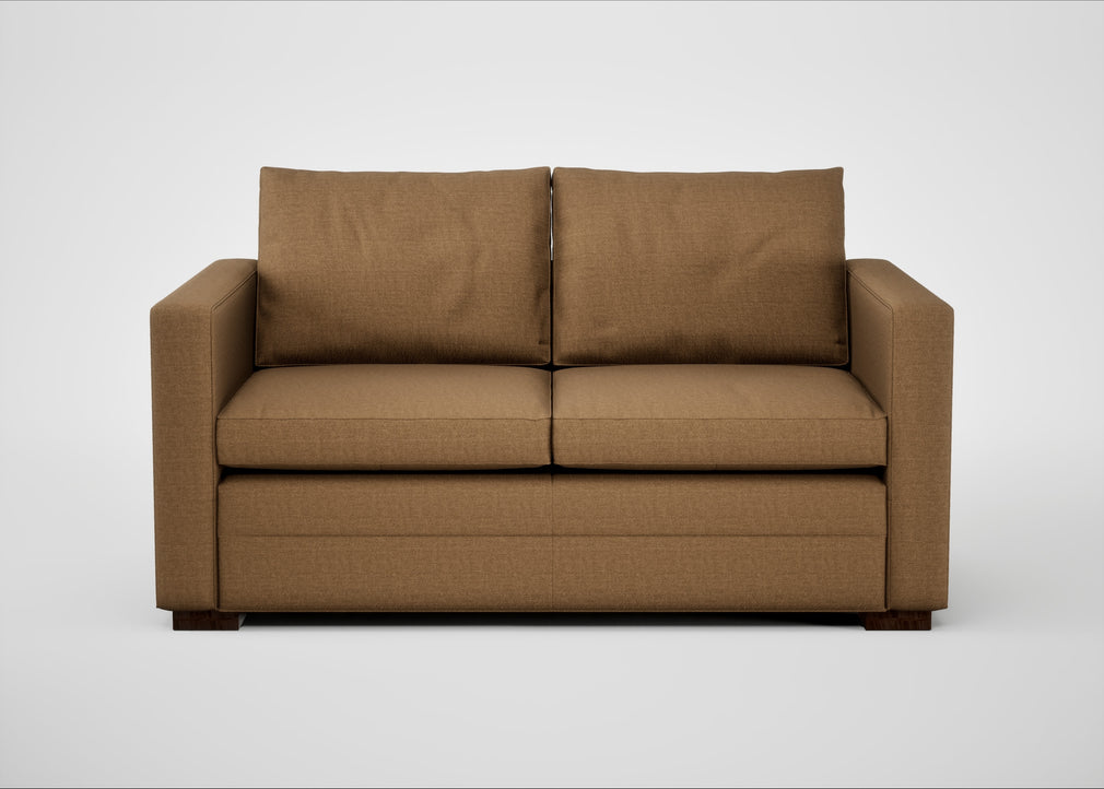 Palermo 2 Seater Sofa Siena Cotton Clay / Walnut