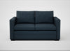 Palermo 2 Seater Sofa Siena Cotton Deep Sea / Black