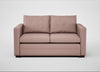 Palermo 2 Seater Sofa Siena Cotton Dusky Pink / Walnut
