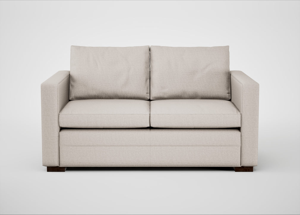 Palermo 2 Seater Sofa Siena Cotton Natural / Walnut