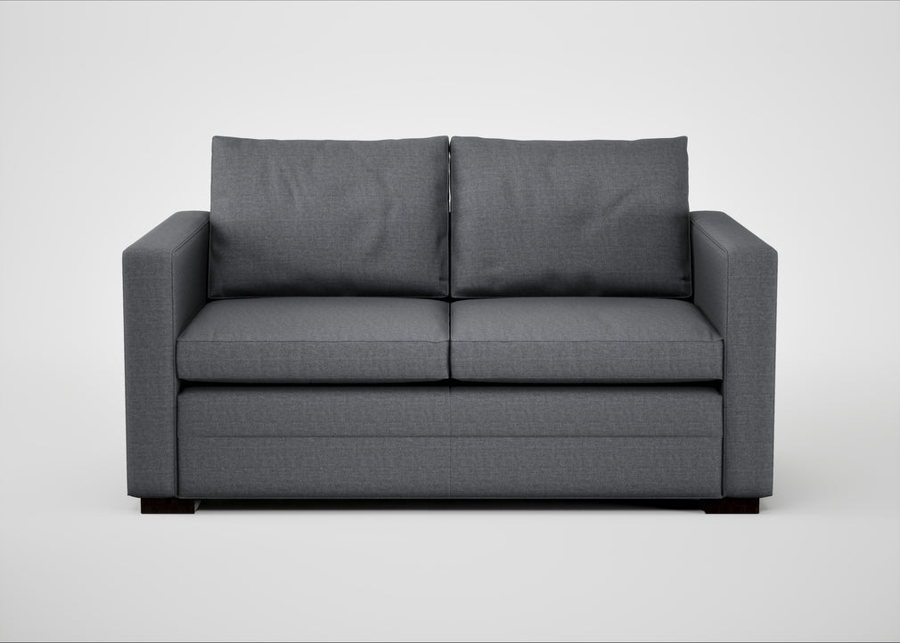 Palermo 2 Seater Sofa Siena Cotton Shale Grey / Black