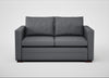 Palermo 2 Seater Sofa Siena Cotton Shale Grey / Walnut