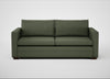 Palermo 3 Seater Sofa Loop Boucle Forest / Walnut and Brass