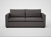 Palermo 3 Seater Sofa Loop Boucle Granite / Walnut and Brass