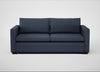 Palermo 3 Seater Sofa Loop Boucle Navy / Walnut