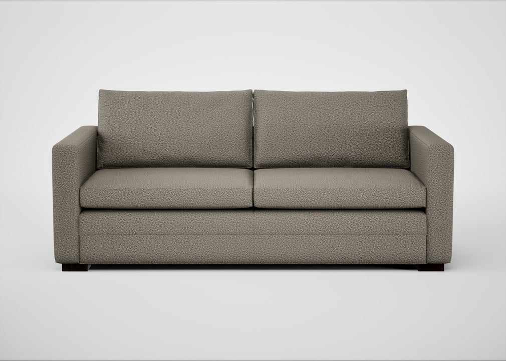 Palermo 3 Seater Sofa Loop Boucle Taupe / Black