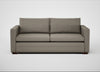 Palermo 3 Seater Sofa Loop Boucle Taupe / Walnut and Brass