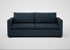 Palermo 3 Seater Sofa Siena Cotton Deep Sea / Walnut and Brass