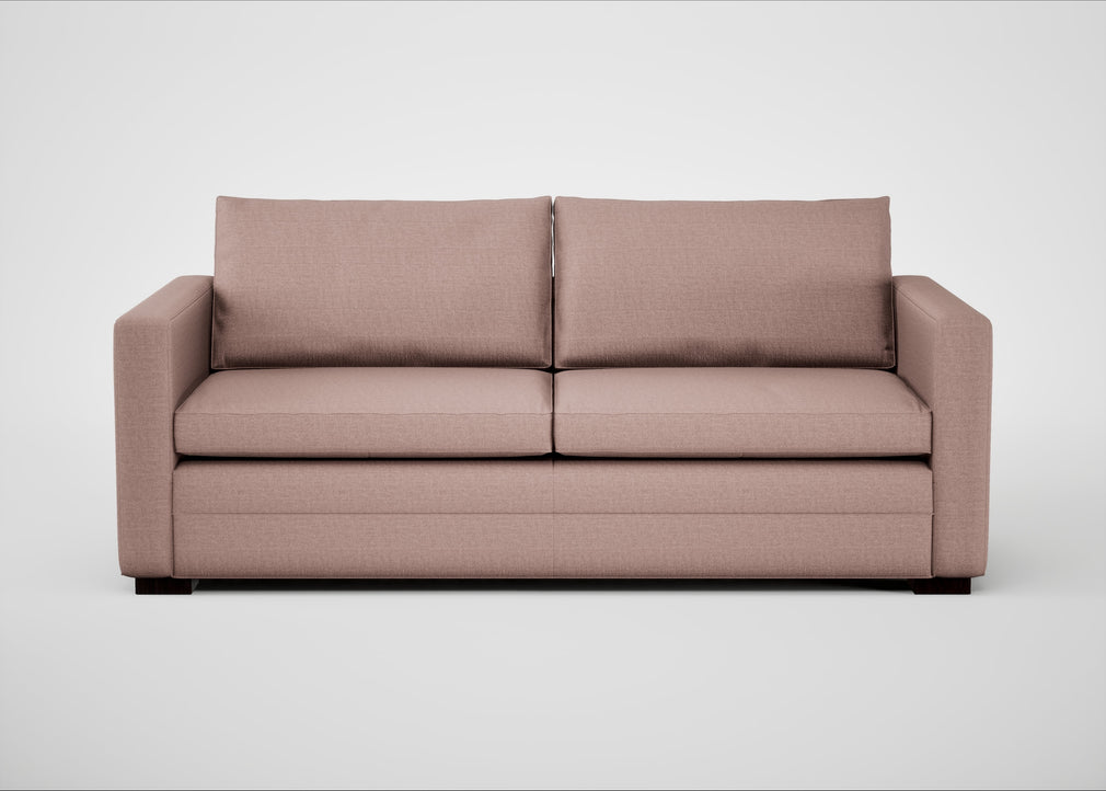 Palermo 3 Seater Sofa Siena Cotton Dusky Pink / Black