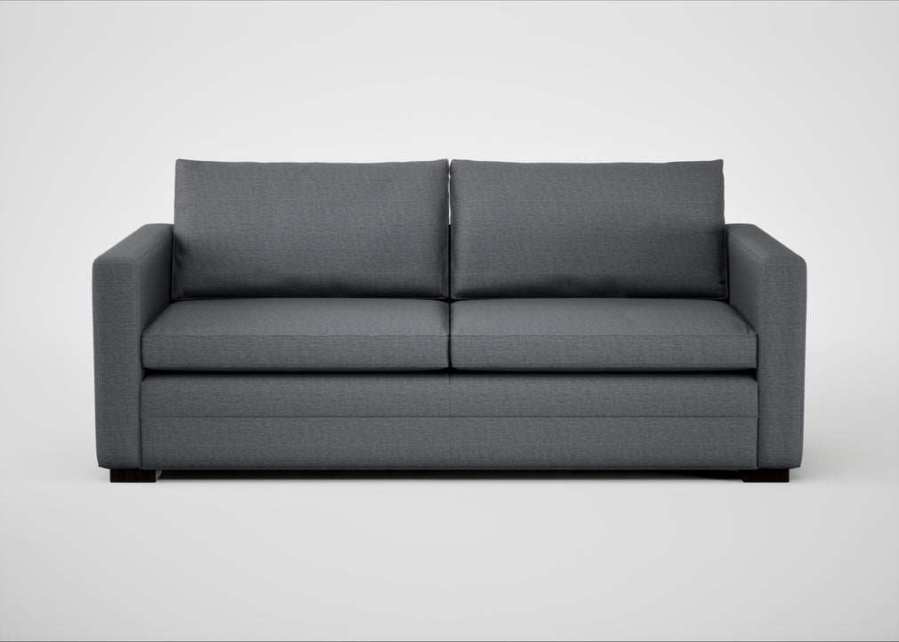 Palermo 3 Seater Sofa Siena Cotton Shale Grey / Black