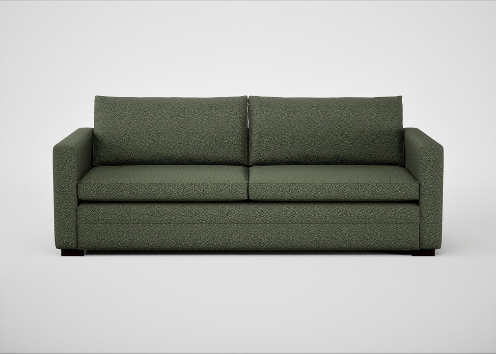Palermo 4 Seater Sofa Loop Boucle Forest / Black
