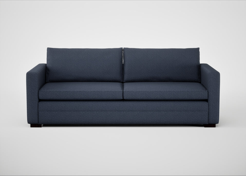 Palermo 4 Seater Sofa Loop Boucle Navy / Black