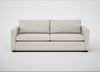 Palermo 4 Seater Sofa Loop Boucle Polar / Walnut and Brass