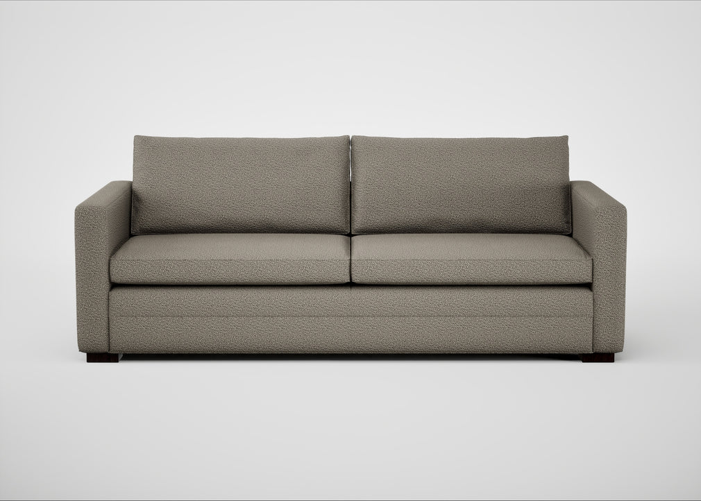 Palermo 4 Seater Sofa Loop Boucle Taupe / Black