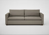 Palermo 4 Seater Sofa Loop Boucle Taupe / Walnut and Brass