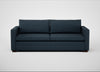 Palermo 4 Seater Sofa Siena Cotton Deep Sea / Walnut