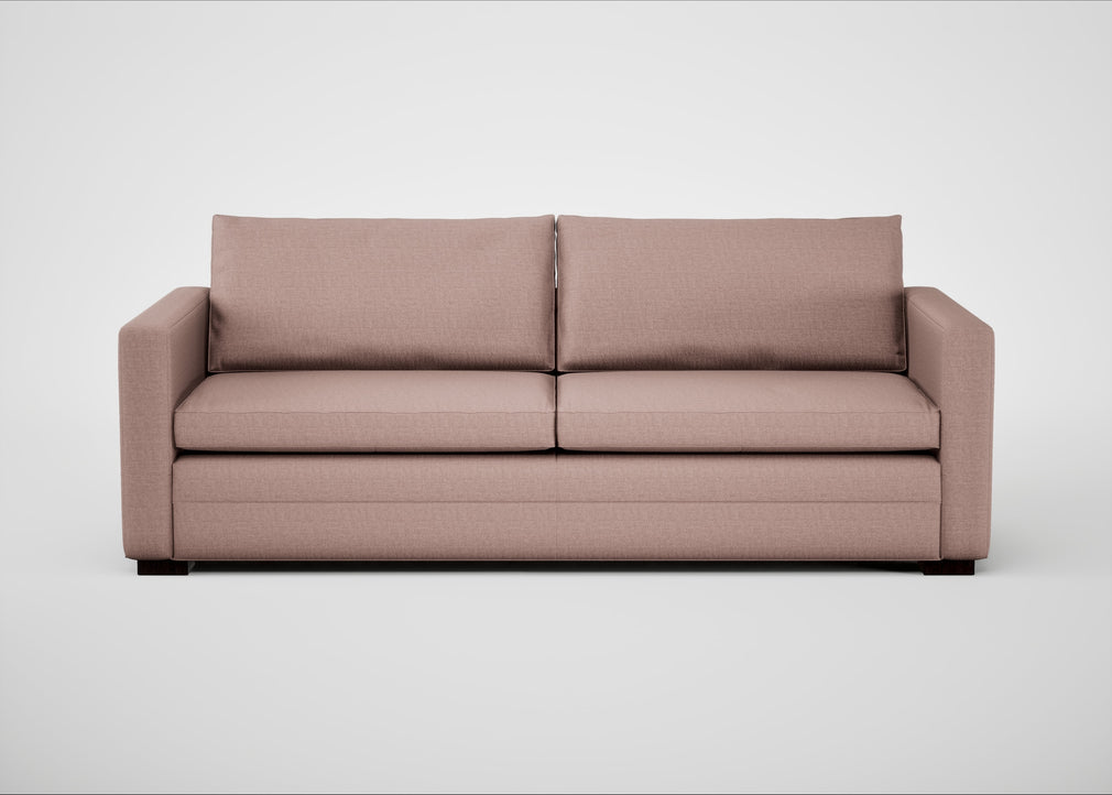 Palermo 4 Seater Sofa Siena Cotton Dusky Pink / Black