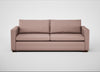 Palermo 4 Seater Sofa Siena Cotton Dusky Pink / Walnut and Brass