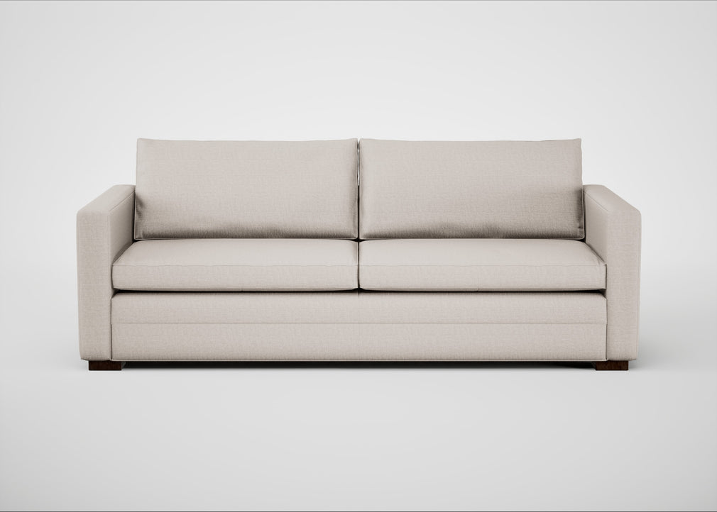 Palermo 4 Seater Sofa Siena Cotton Natural / Walnut
