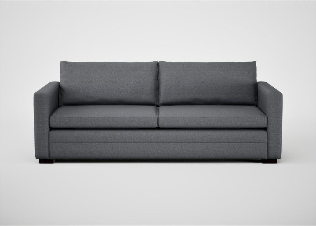 Palermo 4 Seater Sofa Siena Cotton Shale Grey / Black
