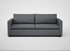 Palermo 4 Seater Sofa Siena Cotton Shale Grey / Walnut
