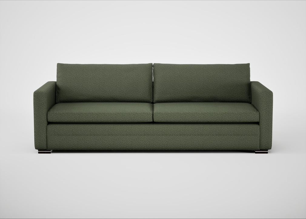 Palermo 5 Seater Sofa Loop Boucle Forest / Black