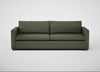 Palermo 5 Seater Sofa Loop Boucle Forest / Walnut and Brass