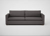 Palermo 5 Seater Sofa Loop Boucle Granite / Walnut and Brass
