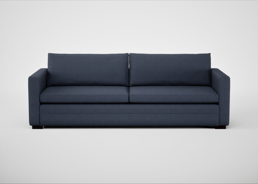 Palermo 5 Seater Sofa Loop Boucle Navy / Black