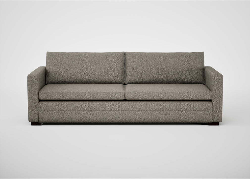 Palermo 5 Seater Sofa Loop Boucle Taupe / Black